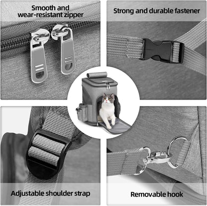 Airline Approved Pet Carrier Backpack with Wheels - Spacious, Durable, and Breathable Design for Hassle-Free Travel!