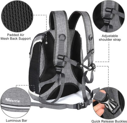 Multifunctional Pet Backpack Carrier for Small Dogs and Cats - Perfect for Hiking, Walking, and Traveling (Black)